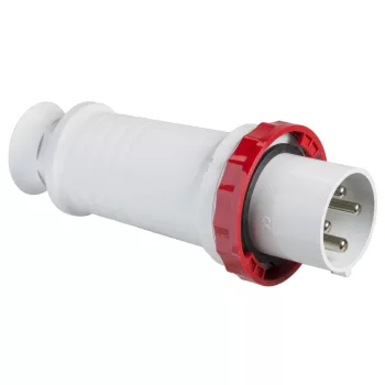   Schneider Electric, 81394, ipari csatlakozó lengő dugvilla egyenes 4P (3P+F) 125A 6h, 400V 50/60 Hz, IP67, Dfh-1253, piros, csavaros csatlakozás, PratiKa (Schneider 81394)