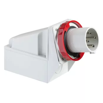   Schneider Electric, 81595, ipari csatlakozó rögzíthető dugvilla tokozott 5P (3P+N+F) 125A 6h, 400V 50/60 Hz, IP67, Dfr-1254, piros, csavaros csatlakozás, PratiKa (Schneider 81595)