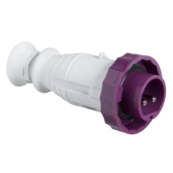   Schneider Electric, 82351, Törpefeszültségű ipari csatlakozó lengő dugvilla egyenes 2P 16A , 20-25V 50/60 Hz, IP67, lilla, csavaros csatlakozás, PratiKa (Schneider 82351)