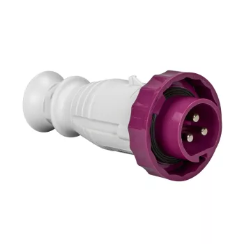   Schneider Electric, 82352, Törpefeszültségű ipari csatlakozó lengő dugvilla egyenes 3P 16A , 20-25V 50/60 Hz, IP67, lilla, csavaros csatlakozás, PratiKa (Schneider 82352)