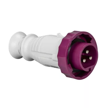   Schneider Electric, 82366, Törpefeszültségű ipari csatlakozó lengő dugvilla egyenes 3P 32A , 20-25V 50/60 Hz, IP67, lilla, csavaros csatlakozás, PratiKa (Schneider 82366)