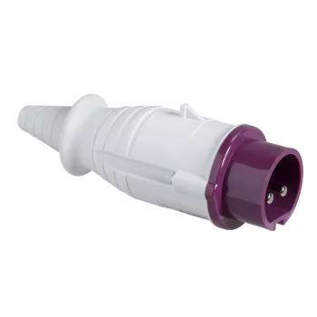   Schneider Electric, 82411, Törpefeszültségű ipari csatlakozó lengő dugalj egyenes 2P 16A 11h, 20-25V/40-50V 401/500 Hz, IP44, zöld, csavaros csatlakozás, PratiKa (Schneider 82411)