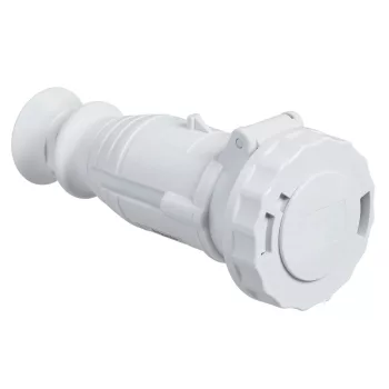   Schneider Electric, 82463, Törpefeszültségű ipari csatlakozó lengő dugalj egyenes 2P 16A 10h, 20-25V/40-50V DC , IP67, szürke, csavaros csatlakozás, PratiKa (Schneider 82463)