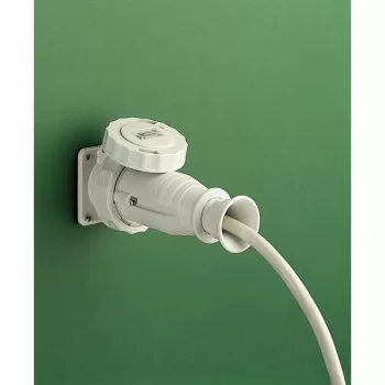   Schneider Electric, 82915, Törpefeszültségű ipari csatlakozó beépíthető dugalj egyenes 2P 32A , 20-25V 50/60 Hz, IP44, lilla, csavaros csatlakozás, PratiKa (Schneider 82915)