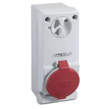   Schneider 83047 UNIKA Falra szerelhető, reteszelhető aljzat, 3P+N+F, 6h, 32A, 415V, IP44, védelem nélkül