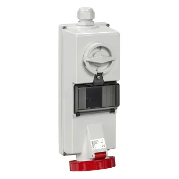   Schneider 83796 ISOBLOCK Falra szerelhető, reteszelhető aljzat, 3P+N+F, 6h, 32A, 415V, IP65, DIN sínnel