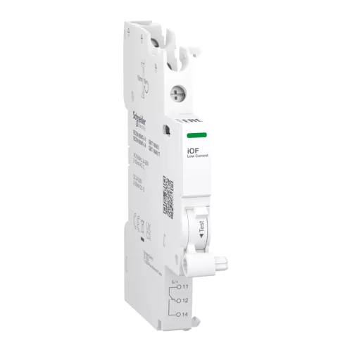 Schneider Electric Acti9 iOF jelzőérintkező (segédérintkező), 1 C/O, 2…100 mA, felső bekötés – A9A26915