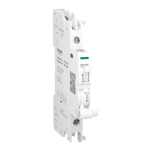 Schneider Electric Acti9 iSD-OF dupla segédérintkező, 2 C/O, 2…100 mA, felső és alsó bekötés – A9A26919