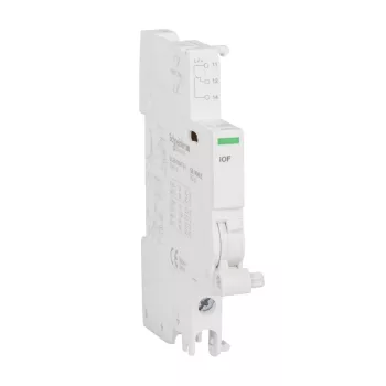   Schneider Electric, Acti9, A9A26924, Nyitás/zárás jelző segédérintkező, 240-415 V (AC),24-130 V (DC) ACTI9 iOF(Schneider A9A26924)