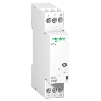   Schneider A9C15030 ACTI9 iCT+20A standard kontraktor, 1P+N, Uc 230VAC