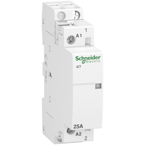 Schneider Electric, Moduláris kontaktor 25A, 1 Záró érintkező, 230-240V AC 50 Hz (Schneider A9C20731)