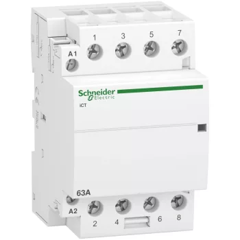  Schneider Electric, Moduláris kontaktor 63A, 4 Záró érintkező, 220-240V AC 50 Hz (Schneider A9C20864)