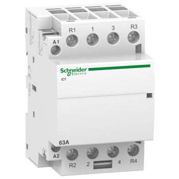   Schneider Electric, Moduláris kontaktor 63A, 2 Záró + 2 Nyitó érintkező, 220-240V AC 50 Hz (Schneider A9C20868)