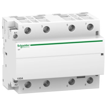   Schneider Electric, Moduláris kontaktor 100A, 4 Záró érintkező, 220-240V AC 50 Hz (Schneider A9C20884)