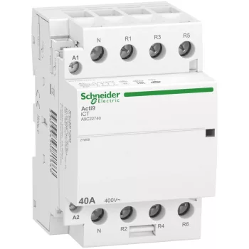 Schneider Electric Acti9 iCT A9C22740 moduláris kontaktor 40 A 4 NC 230…240 V AC