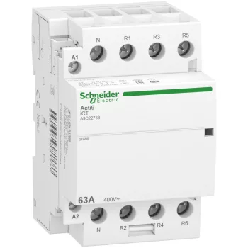 Schneider Electric Acti9 iCT A9C22763 moduláris kontaktor 63 A 4 NC 230…240 V AC