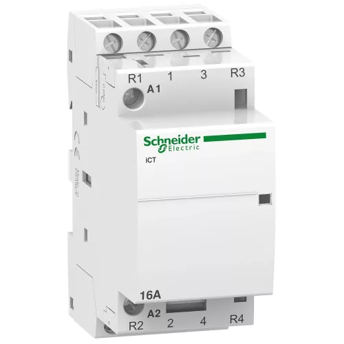 Schneider Electric Acti9 iCT A9C22818 moduláris kontaktor 16 A 2 NO + 2 NC 220…240 V AC