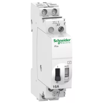   Schneider Electric, ACTI9 iTLs, A9C32111, impulzusrelé távjelzési funkcióval, 1P 16A, 1 Záró érintkező, 24 V AC / 12 V DC vezerlés, ACTI9 iTLs (Schneider A9C32111)