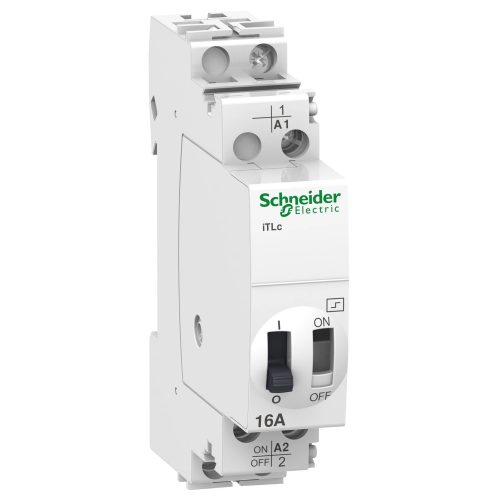 Schneider Electric, ACTI9 iTLc, A9C33111, impulzusrelé központi vezérlési funkcióval, 1P 16A, 1 Záró érintkező, 24 V AC vezerlés, ACTI9 iTLc (Schneider A9C33111)
