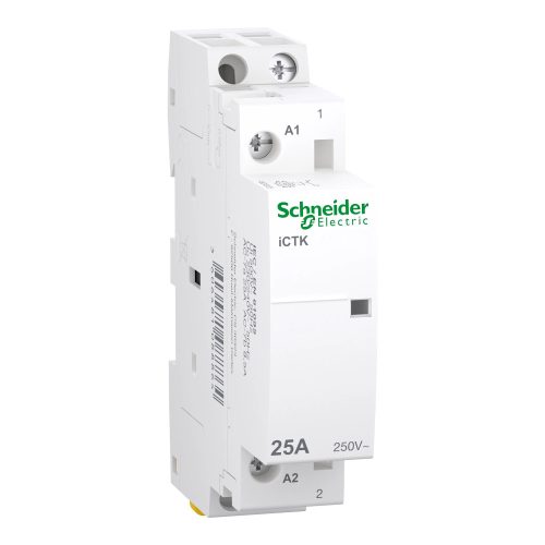 Schneider Electric A9C40125 iCTK Moduláris kontaktor 25A, 1 Záró érintkező (NO), vezérlő feszültség 230-240V AC 50 Hz