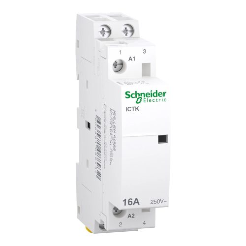 Schneider Electric A9C40216 iCTK Moduláris kontaktor 16A, 2 Záró érintkező (NO), vezérlő feszültség 230-240V AC 50 Hz