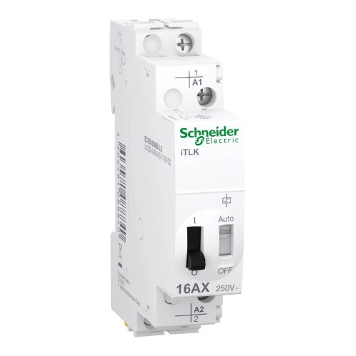 Schneider Electric ACTI9 iTLK A9C45116 impulzusrelé 1P 16A, 1 Záró érintkező, 230..240 V AC / 110 V DC vezérlés, ACTI9 iTL (Schneider A9C45116)