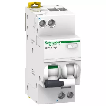   Schneider Electric, iDPN A, A9D35616, Áramvédős kismegszakító (Kombi Fi-relé) 1P+N, C karakterisztika, 16A, 30mA, 4,5kA, A osztály (Schneider A9D35616)