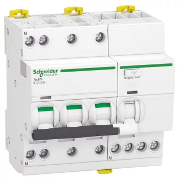 Schneider Electric Acti9 iCV40 A9DC4706 áramvédős kismegszakító RCBO 3P+N C görbe 6A 30mA A osztály