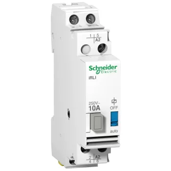  Schneider A9E15535 ACTI9 iRLI váltó relé, 2P, 10A, Uc 230-240VAC