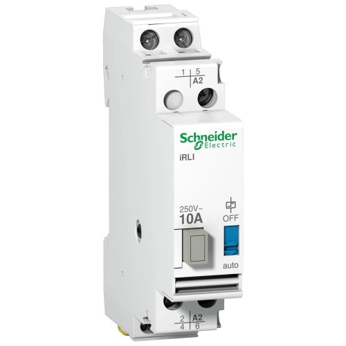 Schneider A9E15537 ACTI9 iRLI váltó relé, 2P, 10A, Uc 24VAC