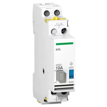   Schneider A9E15539 ACTI9 iERL váltó relé kiterjesztés, 2P, 10A, Uc 230-240VAC