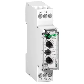   Schneider A9E16069 ACTI9 iRTL időrelé, 2P, Uc 24-240 VAC, 24VDC