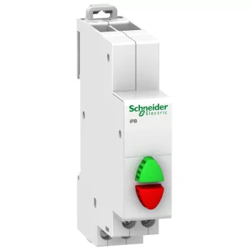   Schneider A9E18034 ACTI9 iPB dupla nyomógomb, 1NC 1NO, zöld-piros
