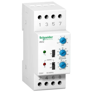   Schneider A9E21182 ACTI9 iRCU feszültségfigyelő relé, 2P, 8A, Uc 230VAC