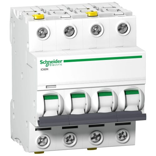 Schneider Electric, Acti9, A9F03406, Kismegszakító 4P,6A, B karakterisztika, 6 kA Acti9 IC60N (Schneider A9F03406)