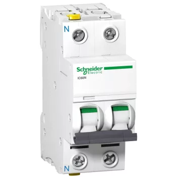   Schneider Electric, Acti9, A9F03620, Kismegszakító 1P+N,20A, B karakterisztika, 6 kA Acti9 IC60N (Schneider A9F03620)