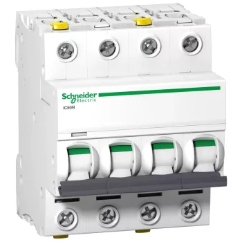   Schneider Electric, Acti9, A9F04416, Kismegszakító 4P,16A, C karakterisztika, 6 kA Acti9 IC60N (Schneider A9F04416)