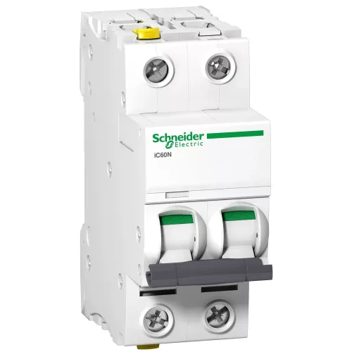 Schneider Acti9 iC60N A9F05216 kismegszakító 2P D görbe 16A 6 kA DIN sínre