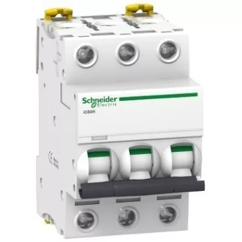   Schneider Electric, Acti9, A9F83301, Kismegszakító 3P,1A, B karakterisztika, 10 kA Acti9 IC60H (Schneider A9F83301)