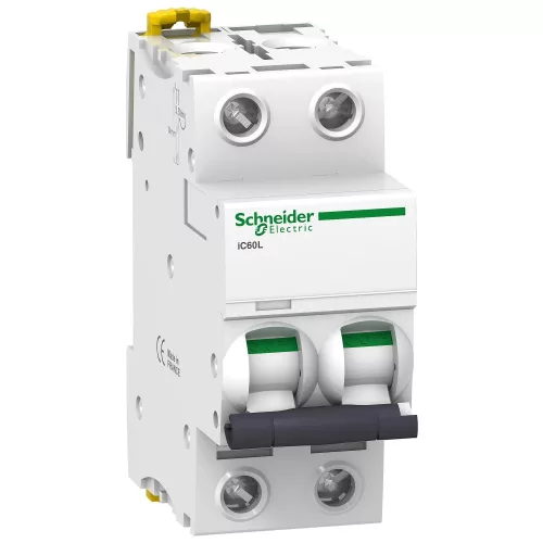 Schneider Acti9 iC60L A9F92272 kismegszakító 2P Z görbe 1,6A 15 kA DIN sínre