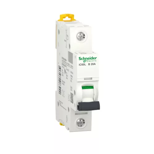 Schneider Acti9 iC60L A9F93120 kismegszakító 1P B görbe 20A 15 kA DIN sínre