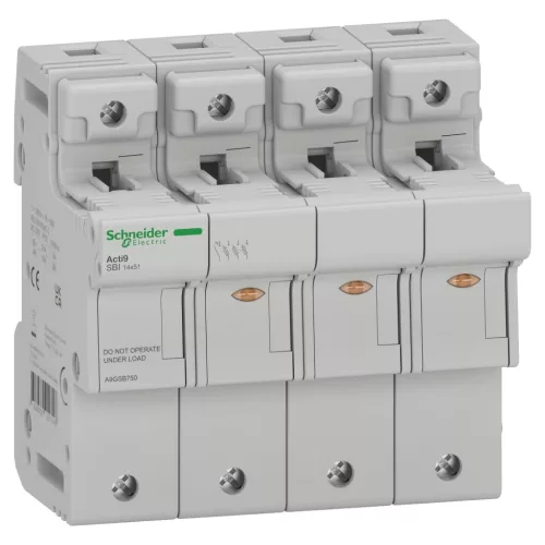 Schneider Electric Acti9 SBI olvadóbiztosítós szakaszoló 3P+N 14x51 mm A9GSB750