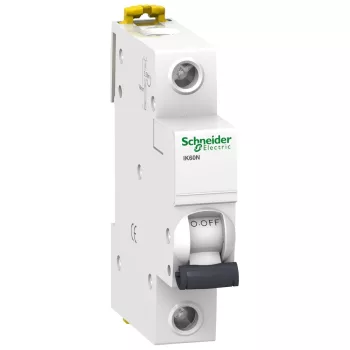   Schneider Electric, Acti9, A9K23163, Kismegszakító 1P,63A, B karakterisztika, 6 kA Acti9 IK60N (Schneider A9K23163)