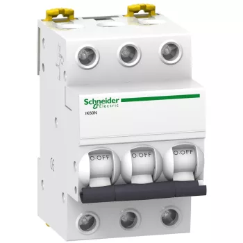   Schneider Electric, Acti9, A9K23320, Kismegszakító 3P,20A, B karakterisztika, 6 kA Acti9 IK60N (Schneider A9K23320)
