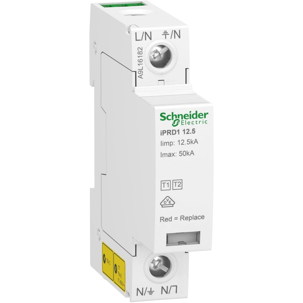 Schneider Electric A9L16182 ACTI9 IPRF1 Túlfeszültség-korlátozó, 12.5r ...