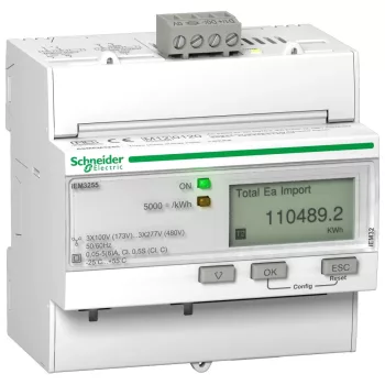   Schneider A9MEM3255 digitális fogyasztásmérő 3 fázis 63A, áramváltós, MODBUS, MID
