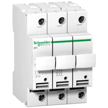   Schneider A9N15656 ACTI9 STI olvadóbiztosítós szakaszolókapcsoló, 3P, 25A, 10.3x38mm