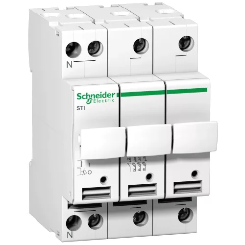Schneider Electric Acti9 STI olvadóbiztosítós szakaszoló 3P+N 10,3x38 mm A9N15658