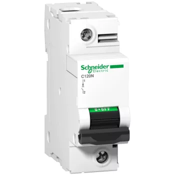   Schneider Electric, Acti9, A9N18340, Kismegszakító 1P,63A, B karakterisztika, 10 kA Acti9 C120N (Schneider A9N18340)