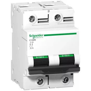   Schneider Electric, Acti9, A9N18363, Kismegszakító 2P,125A, C karakterisztika, 10 kA Acti9 C120N (Schneider A9N18363)